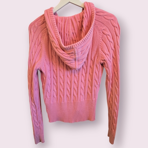 Vintage Tommy Hilfiger Pink Cable Knit Sweater - Picture 3 of 7
